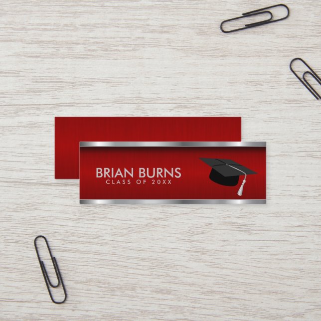 Graduación - Tarjeta de inserción roja (Anverso/Reverso In Situ)