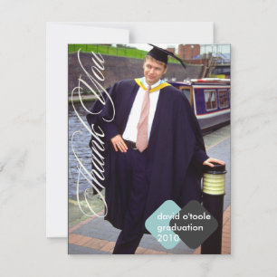 Graduación, Tarjetas de agradecimiento personaliza