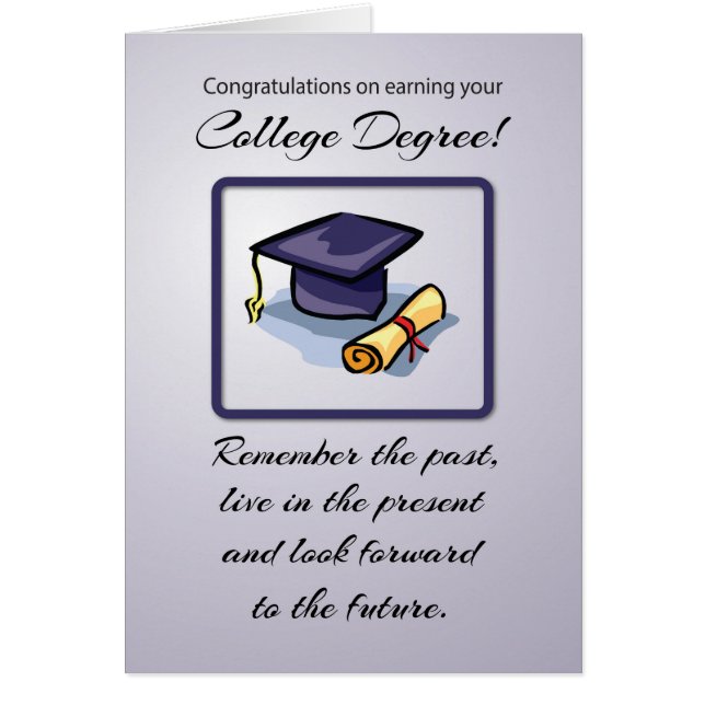 Graduación universitaria, recuerden el pasado (Frente)