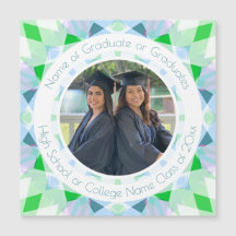Graduación verde azul Keepsake Photo Gift