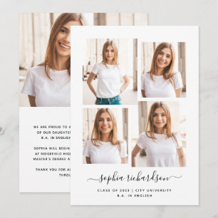 Graduado 2023   Diseño moderno de varios Collages 