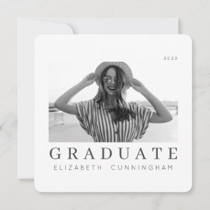 Graduado 20XX Invitación simple Guay moderna