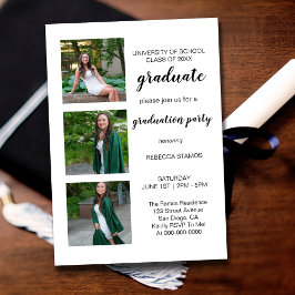 Graduado 3 Invitación a la fiesta de graduación de