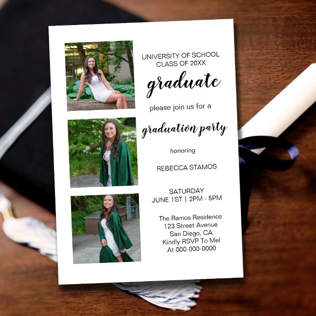 Graduado 3 Invitación a la fiesta de graduación de (Subido por el creador)
