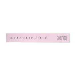 Graduado blanco rosado moderno 2016 de los lunares
