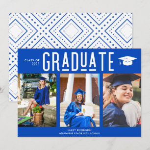 Graduado Blue Graduation Photo Class de 2021