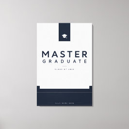 Graduado con Máster 2026 Lienzo Personalizado