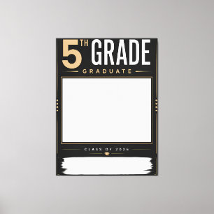 Graduado de 5to Grado 2026 Lienzo Personalizado co