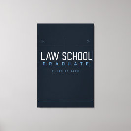 Graduado de Facultad de Derecho 2026 Lienzo Person