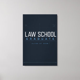 Graduado de Facultad de Derecho 2026 Lienzo Person