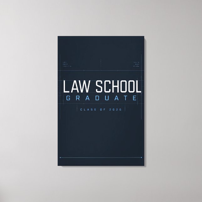 Graduado de Facultad de Derecho 2026 Lienzo Person (Anverso)