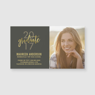 Graduado del oro de las tarjetas de presentación