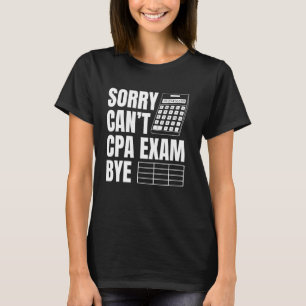 Graduado en CPA Examen CPA Camiseta de estudio CPA