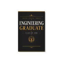 Graduado en Ingeniería 2026 Arte Dorado Elegante