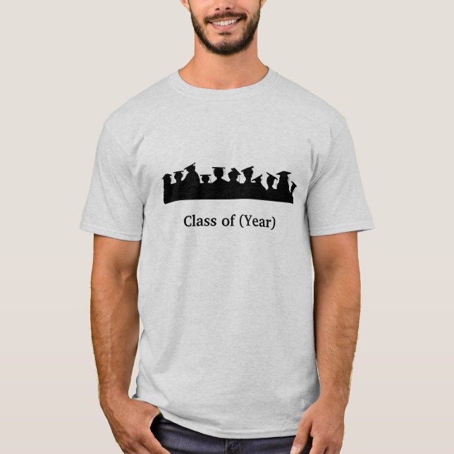Graduado Personalizar De La Camiseta De Silhouette (Anverso)