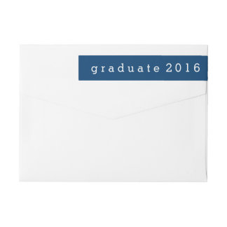 Graduado simple 2016 de los azules marinos