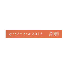Graduado simple 2016 del naranja