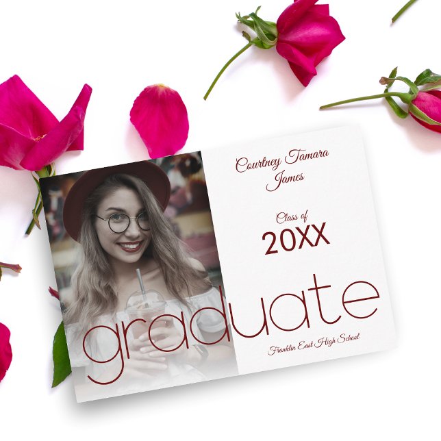 Graduado Simple Photo Modern Typography Script (Subido por el creador)