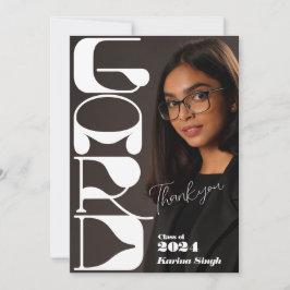 ¡GRADUADO! Tarjetas de agradecimiento de fotos de 