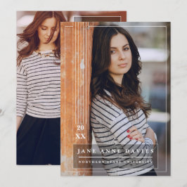 Graduado universitario, anuncios de graduación