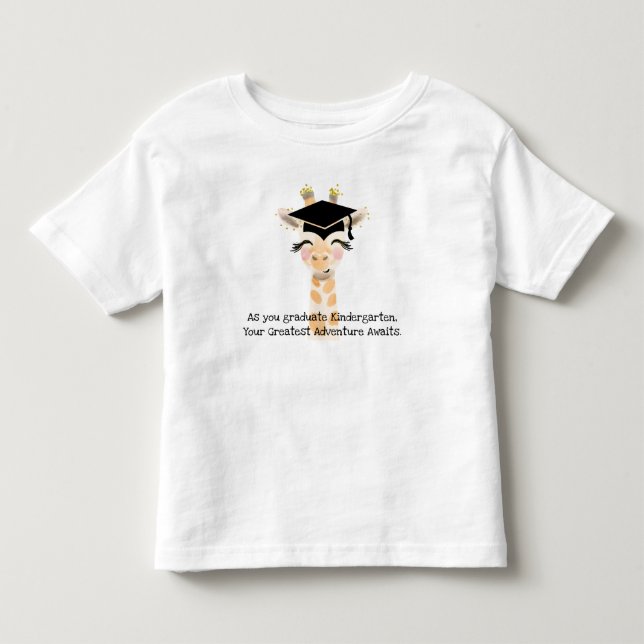 Graduando camiseta de jirafa Jersey (Anverso)