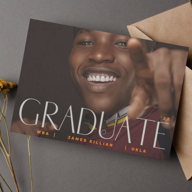 GRADUATE Personalizado Invitación fotográfica de l (Subido por el creador)