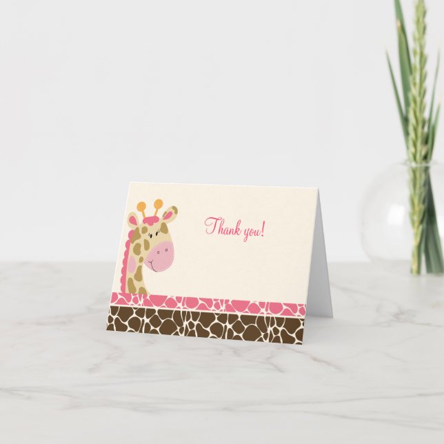 Grafa de la jungla (rosa) doblada Gracias notas (Anverso)