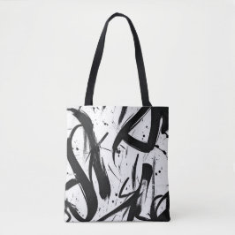 Graffiti abstracto de la bolsa de tocador - Negrit