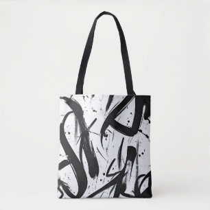 Graffiti abstracto de la bolsa de tocador - Negrit