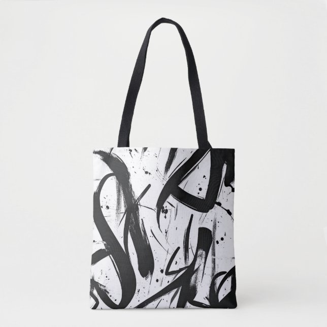 Graffiti abstracto de la bolsa de tocador - Negrit (Anverso)