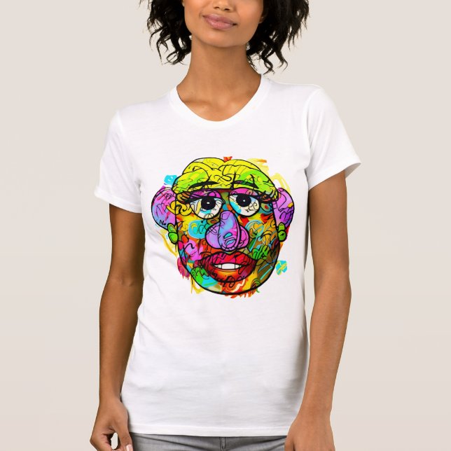 Graffiti Art Print T-Shirt (Una camiseta única de  (Anverso)