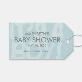 Graffiti azul Baby Shower Favor Gift Etiqueta