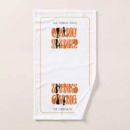 Graffiti blanco moderno Acción de Gracias Otoño Ot