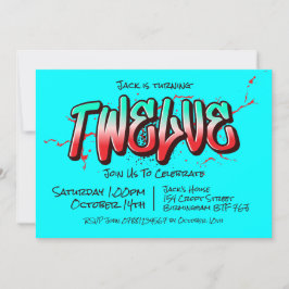 Graffiti brillante Doce invitaciones