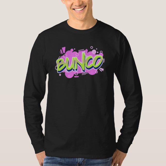 Graffiti Camiseta de Bunco. Noche de juego BUNCO (Anverso)