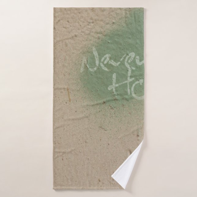 Graffiti cita la inspiración de la esperanza (Toalla de baño)