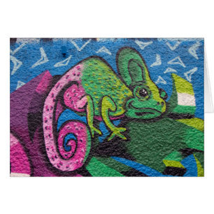 Graffiti colorido Chameleon