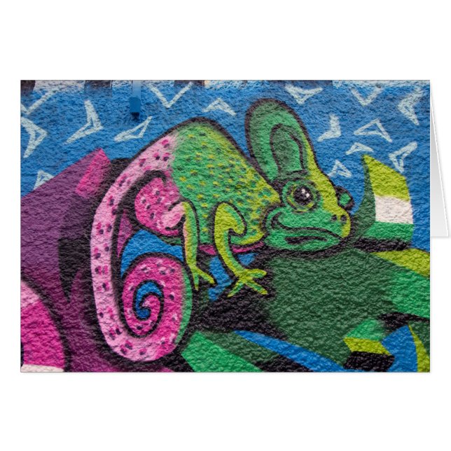 Graffiti colorido Chameleon (Anverso (Horizontal))