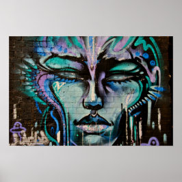 Graffiti de arte callejero Digbeth Birmingham Rein