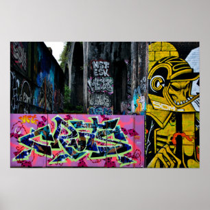 Graffiti de arte callejero Digbeth Birmingham Rein