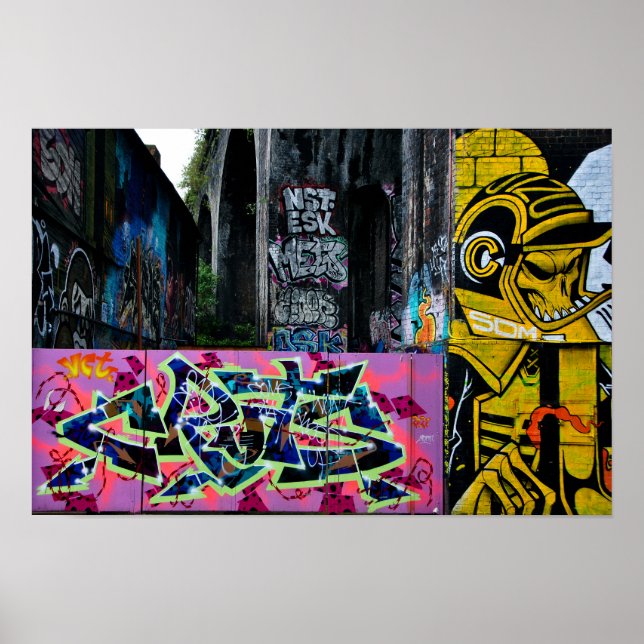 Graffiti de arte callejero Digbeth Birmingham Rein (Frente)