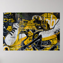 Graffiti de arte callejero Digbeth Birmingham Rein