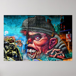 Graffiti de arte callejero Digbeth Birmingham Rein