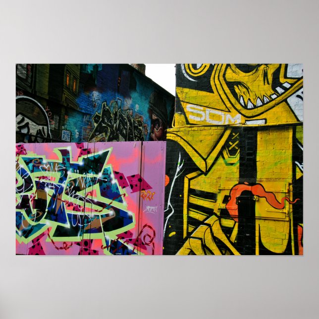 Graffiti de arte callejero Digbeth Birmingham Rein (Frente)