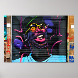 Graffiti de arte callejero Digbeth Birmingham Rein