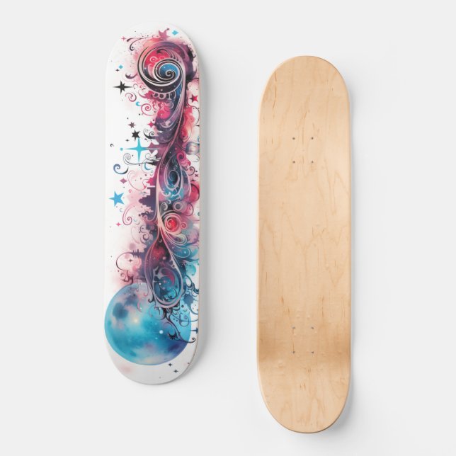 Graffiti de arte callejero Skateboard 42 (Anverso)