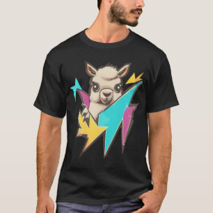 Graffiti de arte callejero truene camiseta de Lama