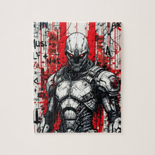 Graffiti de Guerrero del Ciberpunk - Rompecabezas