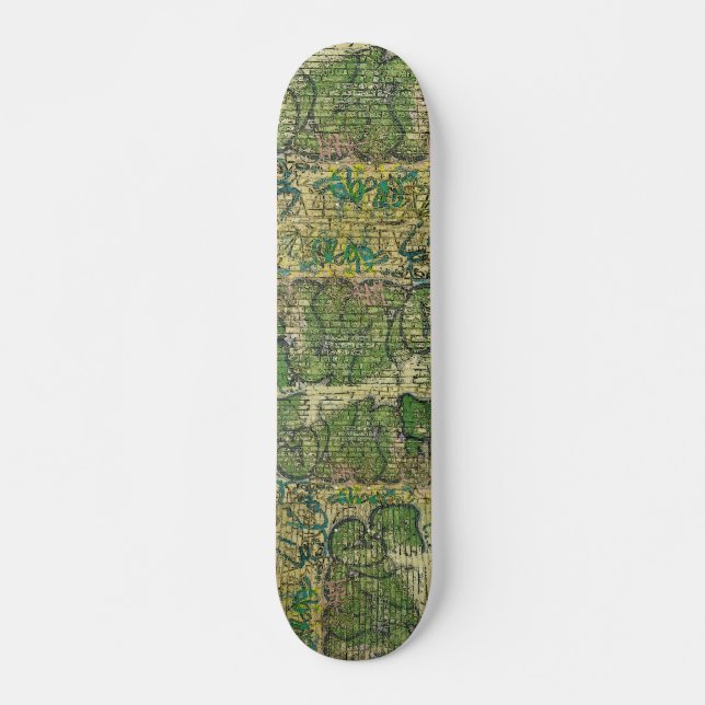 Graffiti de ladrillo Skateboard New York (Anverso )