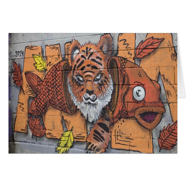 Graffiti de peces raros del Naranja Tigre (Anverso (Horizontal))